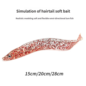 Señuelo de Pesca Transparente en Forma de Pez, Cebo Artificial Suave para Pesca en Barco, Sin Anzuelos, para Peces de Espina - Product Image 1