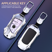 Coque de clé intelligente en alliage de zinc de luxe pour BMW Série 3 5 7 X1 X3 X5 X7 G20 G30 G05 à 4 boutons