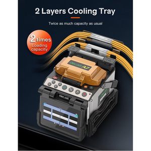 Decaat A7 Fiber Fusion Splicer <b>Machine</b> Kit Core Alignment 8S <b>Splicing</b> Optical Welding For Middle Trunk Line - Product Image 4