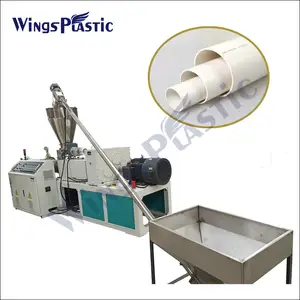 Plastic Extrusion Machinery Factory Pvc Pipe Making Machine Price Conical Twin Screw Plastic Pipe Extruders Production Line