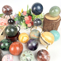 Vente en gros de cristaux naturels de guérison, sphère de quartz rouge poli à la main pour décoration Fengshui