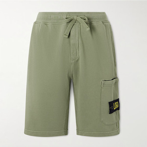 Pantalones Cortos <span class=keywords><strong>Cargo</strong></span> Color Verde Oliva para <span class=keywords><strong>Hombre</strong></span>, Mezcla de Algodón, Cintura Elástica con Cordón, Largura hasta la Rodilla, Estilo Casual para Uso Diario y Actividades al Aire Libre - Product Image 2