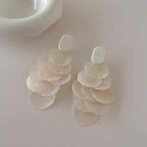 2025 nouveau gros élégant Vintage coquille boucles d'oreilles pour les femmes personnalisé gros bijoux de mode-pour les mariages et les fêtes - Product Image 4