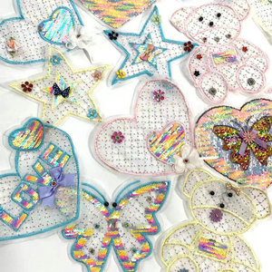 May may vá tùy chỉnh tùy chỉnh lông thêu phim hoạt hình trẻ em vá - Product Image 3