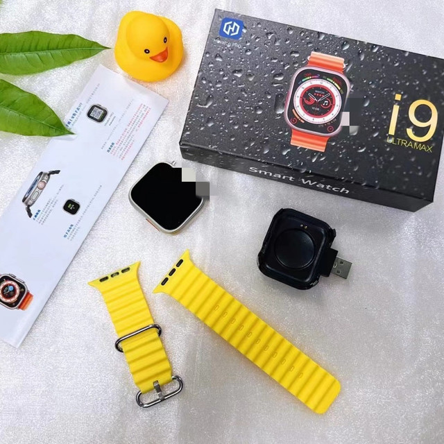 I9ULTRAMAX Smart Watch AMOLED Life Waterproof Silicone Band Heart Rate Blood Pressure Monitoring Exercise Pedometer for