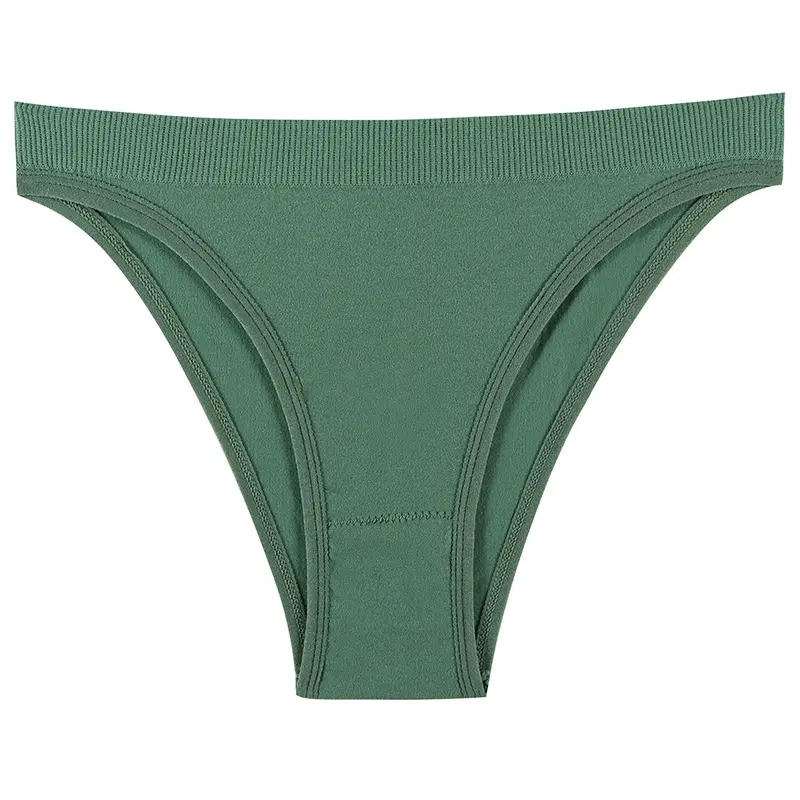 Women Ice Silk G String Thongs Low Waist Seamless Female Underpants Comfortable Ladies Underwear Lingerie