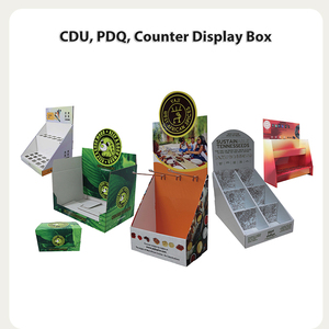 Cyj tùy chỉnh các tông truy cập hàng đầu Pop hiển thị với PEG móc Tabletop sóng giấy móc Countertop bao bì hiển thị hộp - Product Image 4