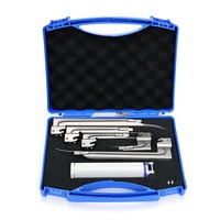 Lexison Veterinary Equipment Laryngoscope d'anesthésie rigide portable Laryngoscope à fibre optique pour animaux