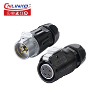 CNLINKO cuivre broche 5 broches connecteur prise 220V montage sur panneau connecteur mâle prise étanche IP68