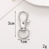 Nouveau style Anneau à ressort en alliage de zinc en forme de cœur, Fermoir mousqueton ouvert, Boucle de porte, Plaque porte-clés, Accessoires pour chaussures à trous, Grand anneau