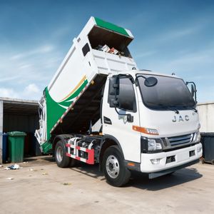 รถบรรทุก<span class=keywords><strong>ขยะ</strong></span>ตักท้าย 10 ตัน เครื่องยนต์ดีเซลยูโร 6 เกียร์ธรรมดา 4x2 พร้อมระบบอัดไฮดรอลิก ปั๊มมอเตอร์ - Product Image 3