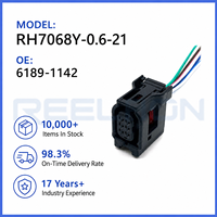 Commander RH7068Y-0.6-21 6189-1142 Connecteur automobile femelle étanche à 6 broches de 0,64 mm avec pigtail pour Toyota Honda