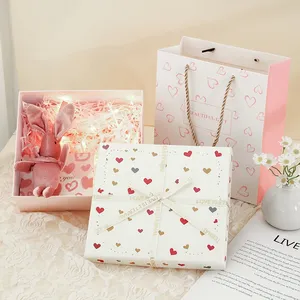Cajas de Embalaje de Papel para Cosméticos de la Marca <span class=keywords><strong>Jack</strong></span>&<span class=keywords><strong>Sunny</strong></span>, de Alta Gama, Exquisitas, con Tapa y Base de Dos Piezas, para el Día de San Valentín y Cumpleaños, Venta al por Mayor - Product Image 3