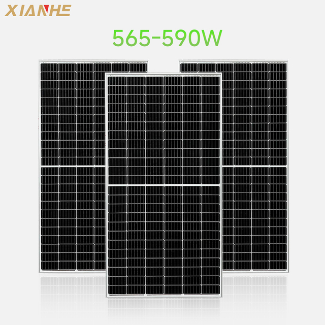 High Efficiency 600W Solar Panel Bifacial Solar Panel TOPcon Mono Crystalling Half Cut Module Solar Panels for Solar