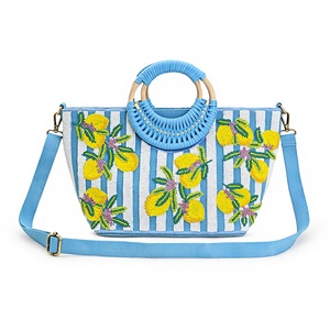 Sac à bandoulière brodé avec motifs géométriques et floraux, sac à main tendance de forme personnalisée pour femmes, activités promotionnelles - Product Image 5