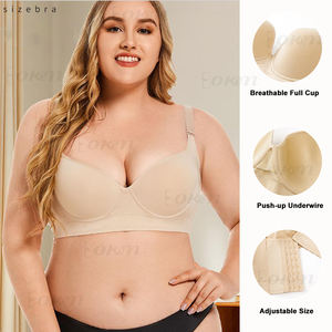 Vente chaude grande taille femmes <span class=keywords><strong>soutien</strong></span>-<span class=keywords><strong>gorge</strong></span> couverture complète Lingerie pour grand buste Sexy Curvy Fit pleine coupe <span class=keywords><strong>soutien</strong></span>-<span class=keywords><strong>gorge</strong></span> confortable - Product Image 2