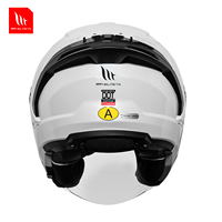 Casco de Motocicleta Abierto 3/4 de Alta Calidad, Casco Medio para Scooter con Cierre Rápido, Doble Lente, ABS, Nuevo en Caja