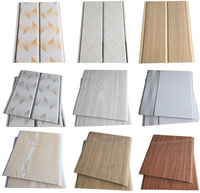 Plafond en PVC à rainures et languettes facile à nettoyer pour l'intérieur, impression vinyle, lamination brillante, personnalisable