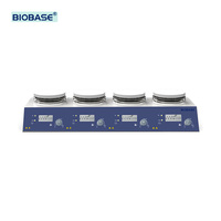 BIOBASE Factory MS-H280-S6 Pengaduk Magnetik 6-Posisi untuk Laboratorium, Pemanas dengan Keseimbangan Panas, Anti Selip