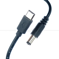9V 12V 15V 20V PD USB Typ-C zu DC 5,5x2,1mm Reinkupfer PVC Ladekabel für WLAN-Router Lautsprecher