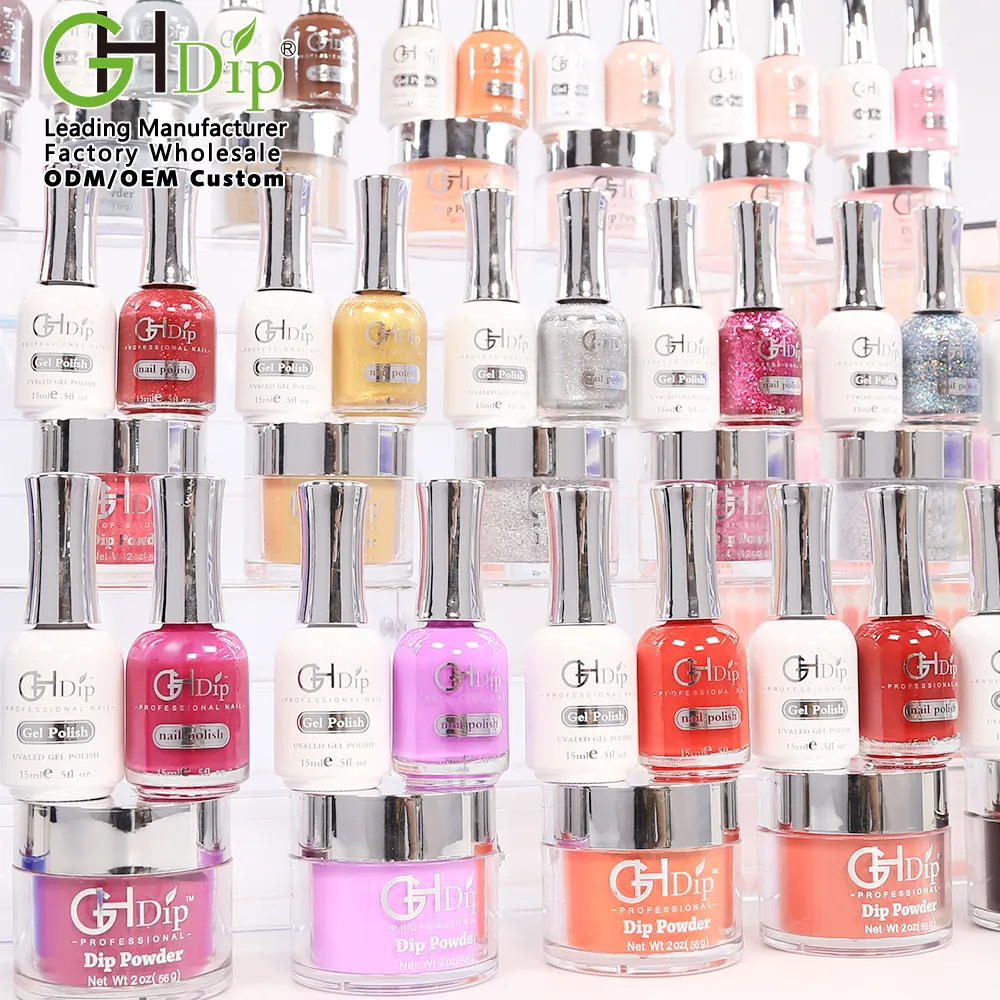 Migliore Qualità Liscia di Colore Nudo 3 in 1 Acrilico Rapido Dip Del Gel della Polvere Nail Polish Per Ombre Nails Art