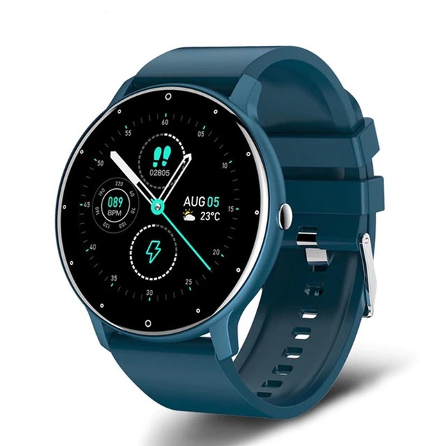 Men Women ZL02 Smart Wrist Watch Fitness Tracker with Full Touch Screen IP67 Sport Watch Compatible with Android