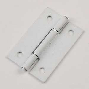 Flat Hinge 50x32mm White Painted 4-Hole Rectangle Cold-Rolled Steel Wall <b>Mounted</b> For Drawer Cabinet Organizers - Product Image 3