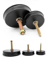 Patins amortisseurs pour machine de moulage par injection, réglables, ronds, anti-vibration, antidérapants, pièce de rechange pour machine-outil