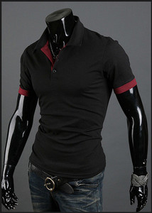 <strong>Mens</strong> Fashion Personality Embroidery Short Sleeve <strong>POLO</strong> <strong>Shirt</strong> - Product Image 6