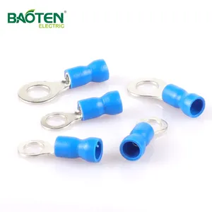 Baoteng Plastik Berkualitas Tinggi 0 AWG Cooper Non Isolasi 12-10 Kawat 10 Stud RING TERMINAL