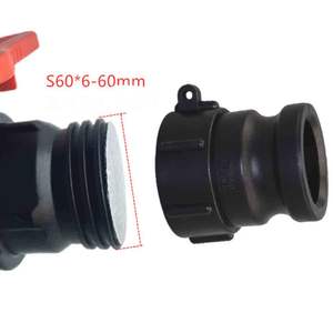 Conector de válvula de tanque de agua IBC para grifos de cocina de jardín agrícola conector de manguera de jardín de tanque de agua accesorio de acoplamiento Camlock - Product Image 4