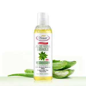 Disaar Hot Sales Whitening Body Massage Oil Natural Organic Moisturizing Skin Aloe Vera Massage Oil
