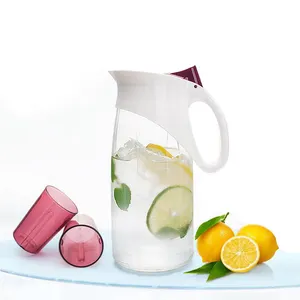 Jarra dispensador de suco, 1,2l, água fria, qualidade ecológica, dispensador de suco, conjunto de jarro de vidro com copos