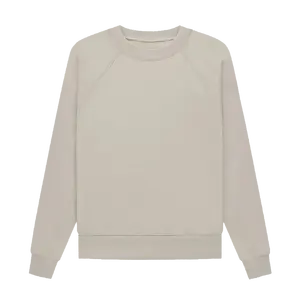 Quality Printing Embroidery Cotton 380gsm Sweatshirts Solid Crewneck French Fleece Custom Logo Unisex Crew Neck Sweatshirts