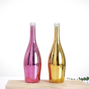 Botellas <span class=keywords><strong>de</strong></span> vino <span class=keywords><strong>de</strong></span> vidrio galvanizadas vacías personalizadas <span class=keywords><strong>de</strong></span> 750ml con muestra gratis <span class=keywords><strong>de</strong></span> sellado <span class=keywords><strong>de</strong></span> corcho - Product Image 2