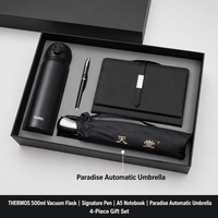 Ensemble cadeau de carnet en cuir PU A5 avec stylo, impression de logo personnalisé et emballage en boîte cadeau pour les cadeaux d'entreprise, les bureaux et les événements professionnels
