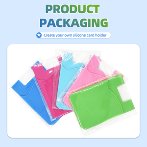 创意设计时尚硅胶信用卡和手机卡夹，促销用口袋，可印徽标 - Product Image 6