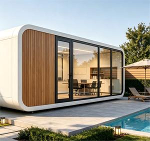 Casa Cápsula Móvil, Cabaña Tipo Apple, Alojamiento en Resorts, Vivienda Multiusos de 20 pies/40 pies, Villa Cápsula, Hotel, Oficina, Mejores Ventas - Product Image 1