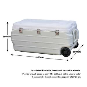 Hot <strong>Sale</strong> Transport <strong>Polystyrene</strong> Fishing Backpack Tackle Large Slushi Cooler <strong>Box</strong> with Wheels and Inbuilt Thermometer - Product Image 2