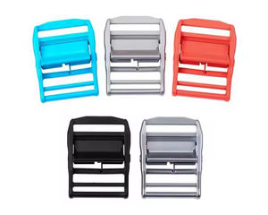 Boucle à came en nylon pour sac à dos, style pince, métal, 38 mm, <span class=keywords><strong>avec</strong></span> logo personnalisé - Product Image 1