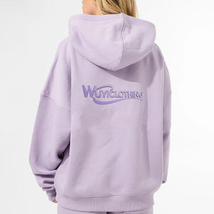 Sweat-shirt à capuche pour femme, impression 3D en mousse personnalisée, logo, coton, polyester, sweat-shirt oversize unisexe, pull à capuche - Product Image 3