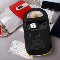 2020 Mouse Komputer Gaming Mewah Terpopuler Lucu Terkecil Nirkabel USB Bertenaga Baterai Akrilik Tahan Air Bentuk Oval Hewan