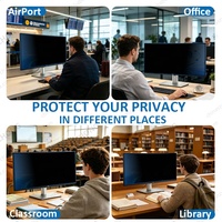 Filtre de confidentialité pour écran incurvé ultra-large 21:9 de 34 pouces, anti-espion, anti-reflet, pour écran incurvé de bureau, protection de la vie privée