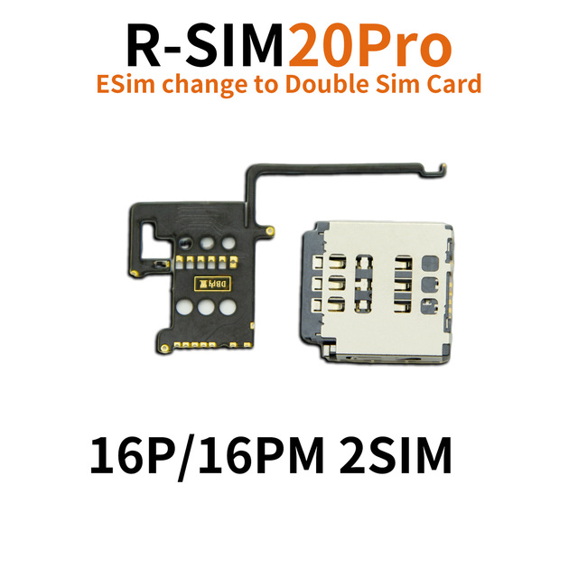 For 16Pro/16 ProMax   2SIM  MEP Esim to Sim Punch-free Layering-free Dual Card with Built-in  MEP RSIM PRO 20
