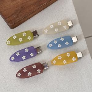 กิ๊บติดผ<span class=keywords><strong>ม</strong></span>อะซิเตทลายดอกไ<span class=keywords><strong>ม</strong></span>้สีสันสดใสสไตล์แฟน<span class=keywords><strong>ซี</strong></span>น่ารักประณีต  โลโก้แบบกำหนดเองได้  ออกแบบได้ทุกแบบ  กิ๊บปากเป็ดแบบไม่ทิ้งรอย - Product Image 6