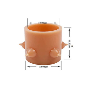 Station d'allaitement portable en silicone bionique avec 4 tétines pour chiots et chatons nouveau-nés, distributeur anti-étouffement 15 cm - Product Image 4