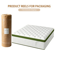 Matelas hybride orthopédique respirant anti-pression en boîte, taille Queen, avec ressorts ensachés indépendants et tissu rafraîchissant pour chambre à coucher