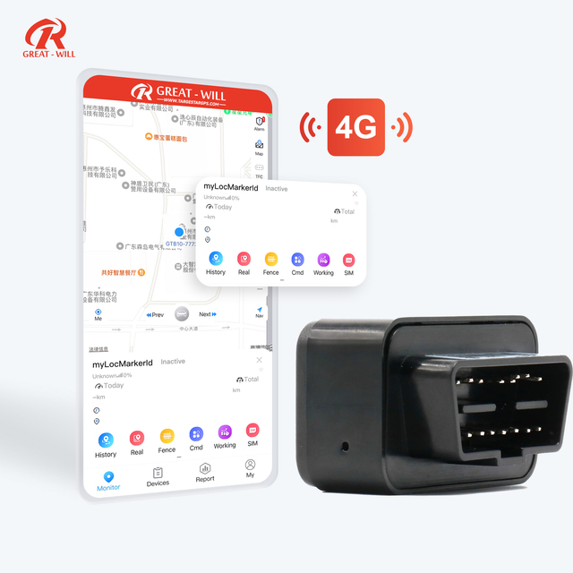 Convenient Installation OBD GPS Tracker Real-Time 4G Car GPS Tracking Device Telematic  Remote Control  Cut Off Engine