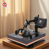 Presse à Chaud Électrique Automatique 8-en-1 38x38cm pour Sublimation sur T-shirts, Tasses, Casquettes, Assiettes, Stylos 110/220V