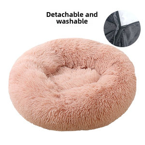 Directo de fábrica Mascota Invierno Grueso Cálido Nido Gato Perro Peludo Estera para dormir Nueva llegada Diseño Gato Perro Camas para mascotas - Product Image 3